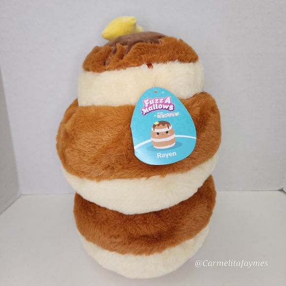 RAYEN 🥞 Fuzzamallows Stack Of Pancakes W Butter Original Squishmallows NWT - Picture 2 of 8